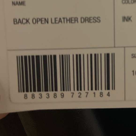 Helmut Lang black leather dress. Brand new with tags - Picture 5 of 5
